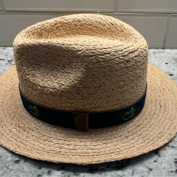 2022 MASTERS Tournament Augusta National Golf club straw hat Size L / XL. NWT!!! - Picture 4 of 8